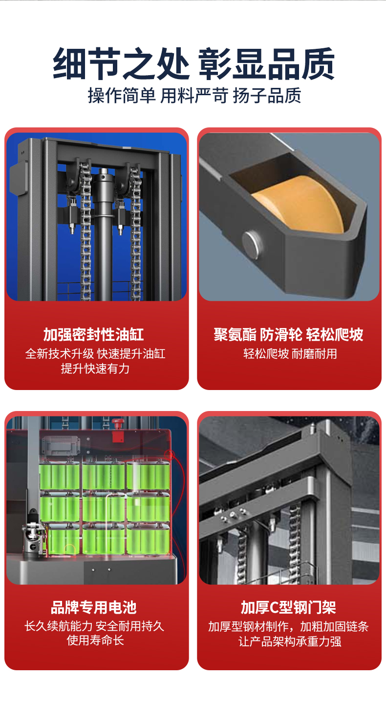 揚(yáng)子熱賣款電動堆高車PSL-C(圖3)